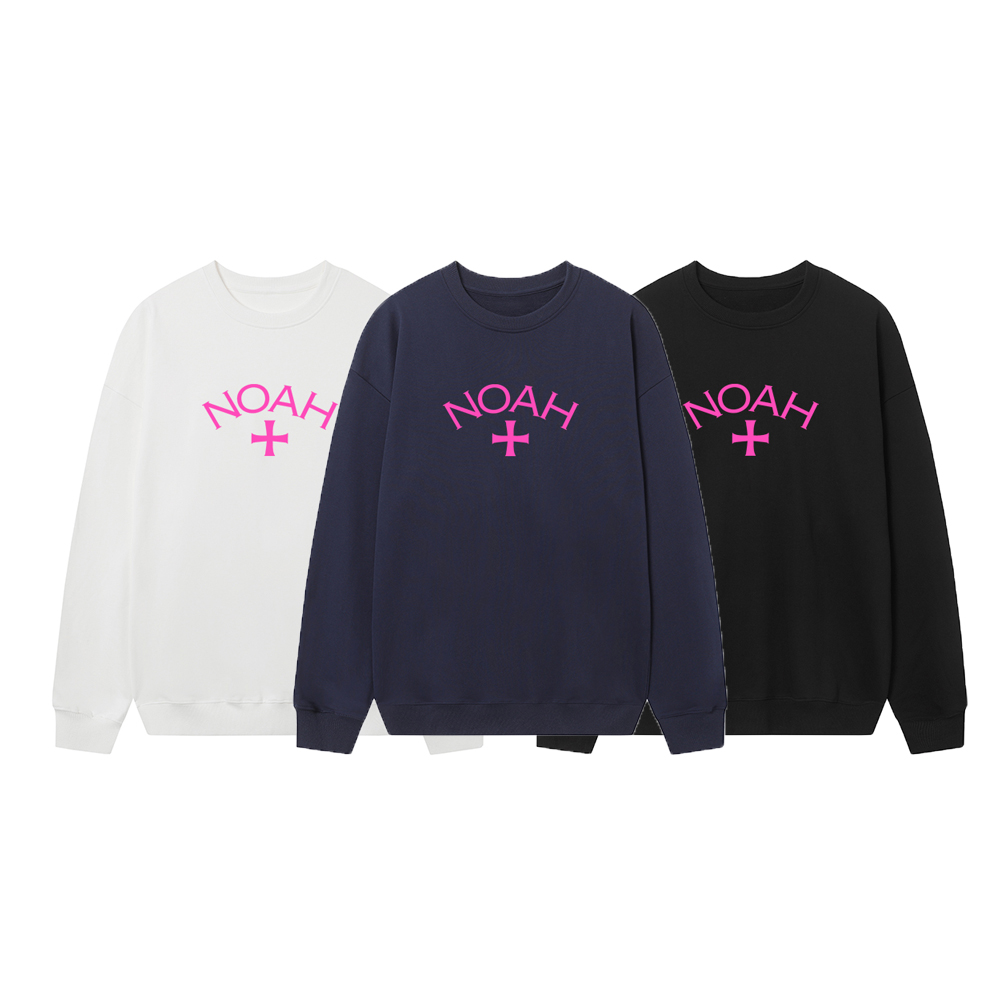 Streetwear Brand Noah - Moletom Unissex Noah Rosa com Estampa