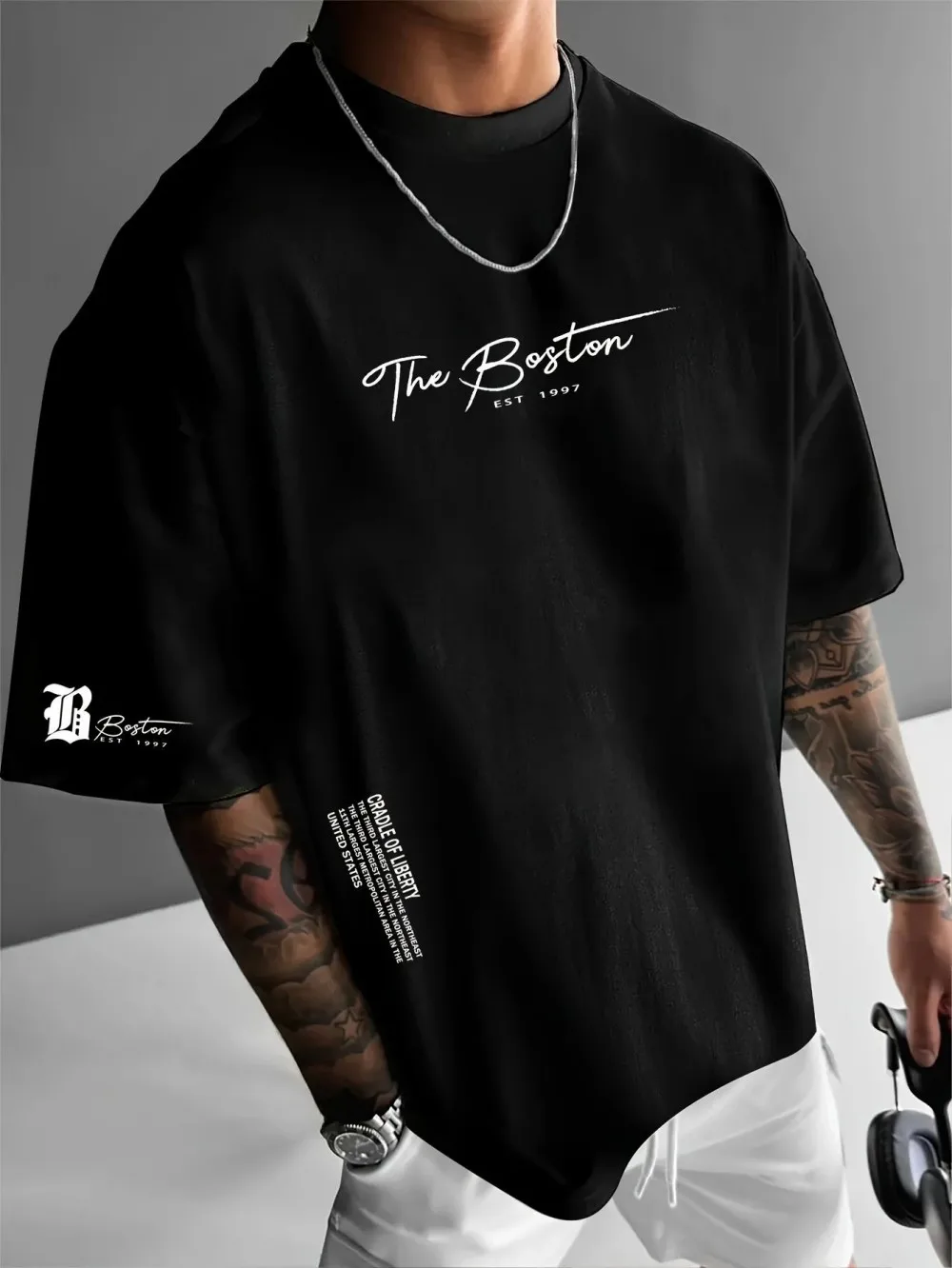 A mais recente camiseta mascul - Streetwear Brand Marketing avaliação e preço