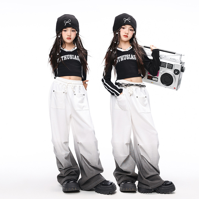 Crianças meninas hip hop marca - Streetwear Brand Tracksuit avaliação e preço