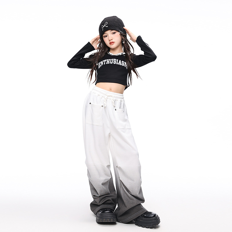 Crianças meninas hip hop marca - Streetwear Brand Tracksuit avaliação e preço