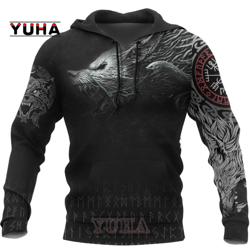 Lobo 3D dos homens Impresso Ho - Streetwear Brand Tracksuit avaliação e preço